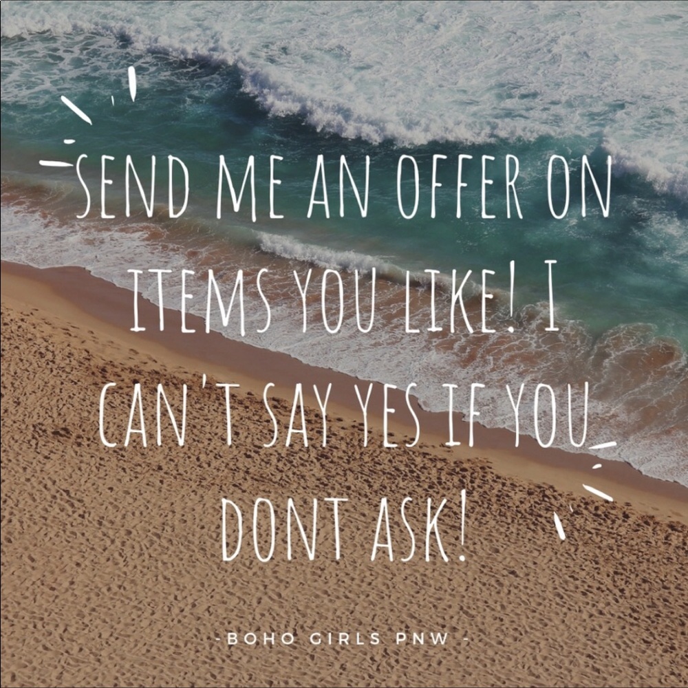 Send me an offer on items you like!